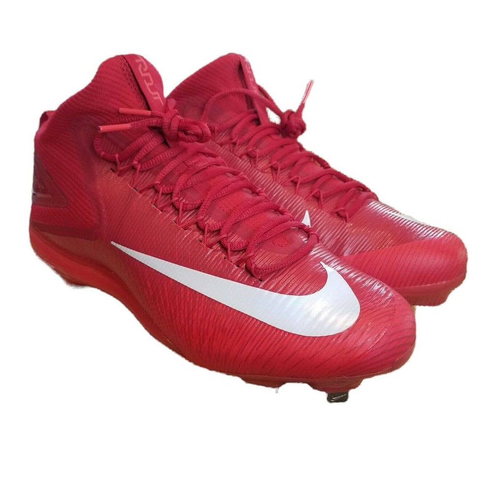 Nike Baseball Cleats Men's 14 Red Metal 856503-664